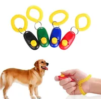 Chegada nova Pet Dog Training Clique Clicker Agility Training Trainer Aid Pulso Cordão Dog Training Obedience Supplies SN440