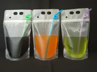 2000pcs 450ml Transparent Self-sealed Plastic Beverage Bag DIY Drink Milk Coffee Container Drinking Bag Fruit Juice Food Storage Bag