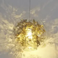 Amerikaanse Artecnica Tangle Globe LED Hanglamp Dia25cm Moderne glans glazen vis tank stalen bloem opschorten licht armaturen lamp