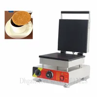 Big Pan 25x25cm Gelato cono Waffle Baker Maker Croccante Egg Roll Machine 1500W 220V 110V per casa ristorante Caffetteria