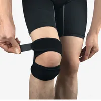 1 PC Regulowane Podkładki Knee Pasek Brace Double Patellar Support Support Sports Siłownia Otwórz Wrap Knee Kneecap A12