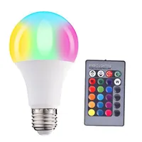 Gorąca LED Zmiana kolorów Zdalnego sterowania Lampa żarówki LED Kolorowe RGB Kolor Bulb Plastikowy Clad Aluminium Inteligentna żarówka
