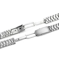 Top Banda d'argento in acciaio inox in acciaio inox per cinturino da 20 mm