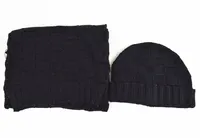 Fashion Winter Scarf tricot Bons de conception Classic Coup-Up Men Femmes Scharpes Hat Set 4 Color Pashmina Top-Quality For Lady