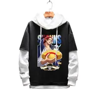ONE PIECE Anime singe D. Luffy cosplay Cosplay Costume Roronoa Zoro Shanks à capuche unisexe Casual Faux Deux-Pièce Sweat