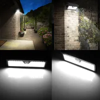 太陽光光屋外ガーデンライトホーム人体誘導ライト屋外雨水スーパーブライトウォールライト屈折センサーの壁の光