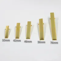 Drop shipping Gold Single Prong Metal Alligator Hair Clips Hairpins Korker Bow 32mm/42mm/46mm/56mm/76mm 300pcs