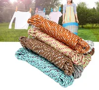 Nowy 2019 Clothesline Pralnia Dry Nylon Wieszaki Rack Rack Losowe Kolor 10m Wielofunkcyjne Ubrania