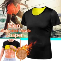 Uomini Sport Deliming Tummy Body Shaper Thermo Sauna Sweat Yoga Gym T-shirt più acuto Bodice Sport Sport Abbigliamento Fitness292M