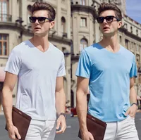 20ss Frankreich Italien Neue heiße Art und Weise Modal-Eis-Silk Brief Pullover Baumwolle Männer Frauen Kurzarm schnelltrocknend