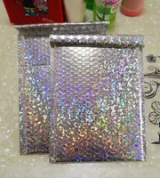 15x13cm / 23x30cm Gran astilla láser Wrap Glitter Metálico Bubble Mailer Bag Gift Bag Sellado de papel de aluminio Bubble Envelope Gift
