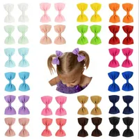 20 colores BB Girl Pein Bows 2.75 pulgadas Diseño de arco CHICLES BARRETTAS LOLITA MUCHACHAS PELO ACCESORIO