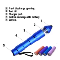 Volledig automatische elektrische rokende grinder mini pen 30 mm kruid molen kruid Miller Crusher met Micro USB-oplaadpoort met 18650 batterij