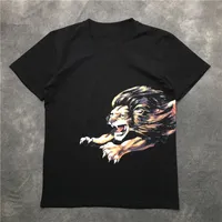 19SS la camiseta del verano de moda para hombre león impresión estilista camiseta de manga corta de alta calidad mujeres de los hombres de Hip Hop Tees tamaño M-XXL