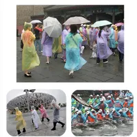 Einmalige Regenmantel Mode Heiß Einweg-Regenbekleidung Poncho Reise Regenmantel Regenkleidung Reise Regenmäntel OOA7005-6