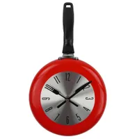 Criativa relógio de parede de Metal Frigideira Projeto 8in Clocks Cozinha Decoração novidade Art Assista Horloge Murale Relogio