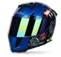 オートバイの頭の灰色のHelの男性のナイトフルヘリーフルカバー4シーズンヘルメットランニングヘルメット二重レンズ機関車ヘルメット