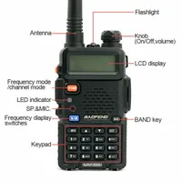 Walkie Talkie BF UV-5R Dwukierunkowy Skaner Radio Handheld Policja Firy Ham Wireless Transceiver