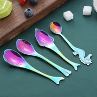 Magic Color Coffee Mixing Spoons Tablewarepuffer Fishes Seahorse Whales Dolphins Spoon Stainless Steel Marine Animal Dinnerware 4 5xc2 J1