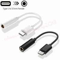 USB3.1 Type C Earphones Adapter to 3.5mm Jack cables Earphone Audio Conversion Headphone Plug Covertor Adapter for samsung xiaomi smart phone