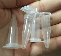 Mini Vape Ejuice Sample Fles 1.5ml Smlall Clear Plastic Sample Essential Oil E-Juice Fles Display Injectieflacon