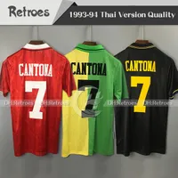 93 94 Retro Soccer Jersey 1993 1994 Retro Soccer jersey #7 cantona Football Shirt Giggs Classic Home Red Away Green third Football shirt