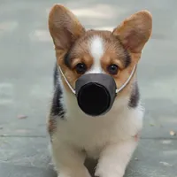 Husdjur Mouth Cover Dog Face Masks Respirator Mascherine Cloth Dogs Masker Anti Biting Barking Device 5fk uu