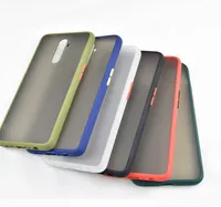 Pulsante contrasto di lusso del telefono mobile di caso per OPPO Reno Ace semplice glassato copertura di caso per Realme X2 Pro