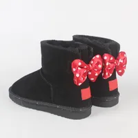 Classic Design Short Baby Boy Boy Girl Mujeres Niños Bow-Tize Botas de nieve Piel Integrada Mantenga las botas cálidas EUR SZIE 21-43 Envío gratis