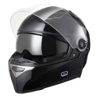 Motocicleta Full Face Helmet dupla viseiras leve ABS Air Vent Moto Touring Sports DOT Aprovado