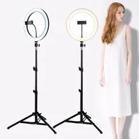 LED selfie anneau Light Studio Photo Photographie Rempli Annulaire, peut être obscurci avec trépied, utilisé pour iPhone Yutube Maquillage Vidéo en direct