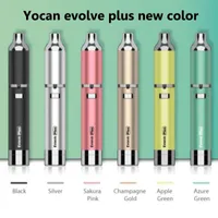 Yocan autêntico evoluir mais 1100mAh E cigarros kit vaporizador vaporizadores de cera seca caneta yocans evolui d quartzo dupla bobina em estoque