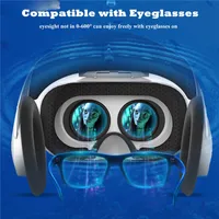 ترقية جديدة AR نظارات 3D VR Lens Headphones الواقع الافتراضي Cardboar Headsets Fan Helmet Android Foriphone 4.0-6.33 'الهاتف