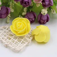 Pure Guasto in mano Testa di fiori artificiali 3,5 cm Schiuma Rosa PE PE PIÙ Colore Decorazione di colore Festival Hotsale Fai da te 4DHC1