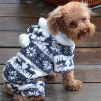 هالوين chiristmas صفر 1 قطعة كلب دافئ الملابس جرو بذلة هوديي معطف هزلي ملابس الحيوان الكرتون الشتاء الدافئ