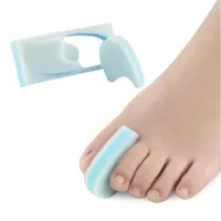 Toe Separadores de espuma, los separadores del dedo del pie 3 de capa para los dedos se alinean y prevenir los callos y Hammer Toe relief- 10 Paquete