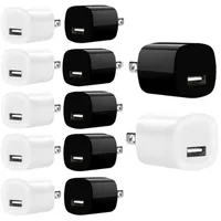 US AC Home Travel Wall Charger 5V 1A 1000MAH Power Adapter USB Chargers för iPhone Samsung Galaxy S6 S7 Edge Phone Plug Mp3 Spelare