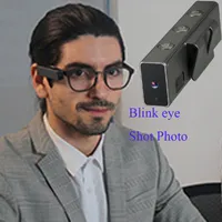 Nova tecnologia Toptronics Paka 16G Smart Mini Piscando Piscando Óculos de Câmera Piscando Olho para Tirar Foto para Jovens Viajando Câmera de Controle Ocular