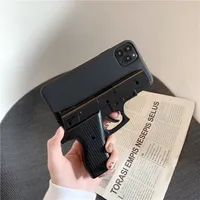 Art und Weise 3D Modell Gun Telefon-Kasten für iphone 12 Mini 11 Pro Max Xr Xs 7 6 6s Plus-Kreativität Schutzhülle Shell