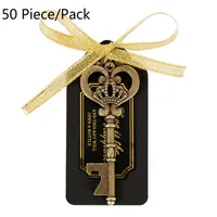 Key Bottle Opener with Tags Zinc Alloy Beer Open Wedding Gift Kitchen Tool Accessories Special Events Party Supplies