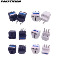 Fanaticism CE ROHS Universal Chile Uruguay Syria Socket UK EU To IT BR Plug Adapter European Italy Embedded Pins Switch Plug