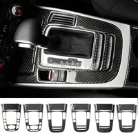 Углеродного волокна консоли Коробка передач Панель Обрезка Обложка для Audi A5 S5 2008-2016 (6 Model)