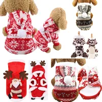 크리스마스 애완 동물 개 의류 의류 크리스마스 드레스 코트 애완 동물 후드 휴일 파티 장식 의류 강아지 고양이 의류 크리스마스 WX9-1710
