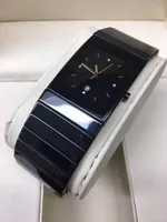 Новая мода мужчина часы кварцевый керамические часы для мужчин наручных часов черного керамических часов rd28