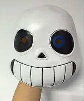Latex Full Head Latex Sans Mask Cosplay Skalle Mask Hood Masque Halloween Vuxen Kids Undersäkter Sans Masks Hjälm Fancy Dress Game Prop Favorites