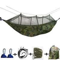 Mosquito Net, double hamac extérieur, plage de vacances, moustiquaire, hamac en tissu parachute