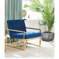 Modern enkelhet bekväm hem vistelse anläggning sammet singel soffa luxe levande tyg konstnär tillbaka vila sätet matsal balkong stol