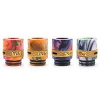 TFVAir Airflow 810 Drip Tip Epoxy Resin Brass Drip Tips Vape Air Flow Control Wide Bore Mouthpiece for TFV8 TF12 Prince