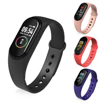 M4 banda inteligente 4 ritmo cardíaco real pulseras de presión arterial deporte smartwatch monitor salud fitness rastreador reloj pulsera pk m3