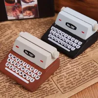 Creative Black Coffee Vintage Machine à écrire en bois Photo Card Desk Messege Memo titulaire titulaire de la carte titulaire ZC0885